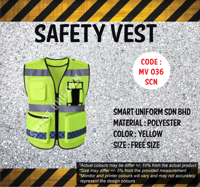 MV036 – READY STOCK SAFETY VEST – Smart Uniform Malaysia