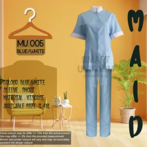 MU 005- MAID UNIFORM BLUE/WHITE