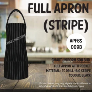 SU- APFBS009B - FULL APRON BIG STRIPE