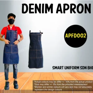 SU- APFD002 - READY STOCK FULL APRON DENIM
