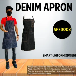 SU- APFD003 - READY STOCK FULL APRON DENIM