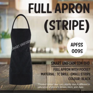 SU- APFSS009S - FULL APRON SMALL STRIPE