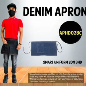 SU- APHD0028C - READY STOCK MINI APRON DENIM