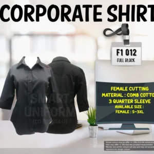 SU-READY STOCK F1 SHIRT 3/4 SLEEVE FEMALE CUTTING (F1 012)
