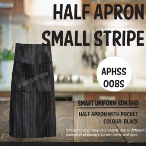 SU- APHSS008S - HALF APRON SMALL STRIPE