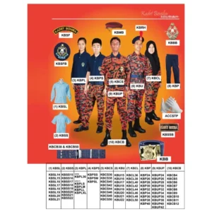 Ready Stock SU Kokurikulum Sekolah (Kadet Bomba)