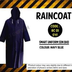RC01 - READY STOCK RAINCOAT - NAVY BLUE