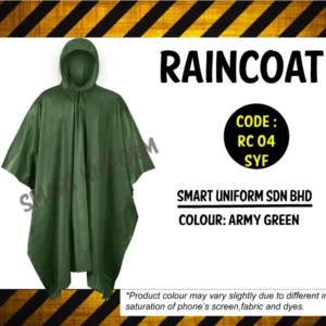 RC04 - READY STOCK RAINCOAT - ARMY GREEN