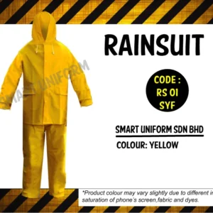 RS01 - READY STOCK RAINSUIT - YELLOW