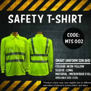 MTS002-READY STOCK SAFETY POLO T-SHIRT - LONG SLEEVE