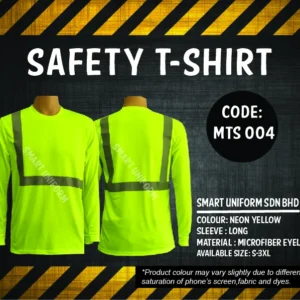 MTS004-READY STOCK SAFETY ROUND NECK T-SHIRT - LONG SLEEVE