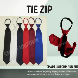 READY STOCK TIE WITH ZIP