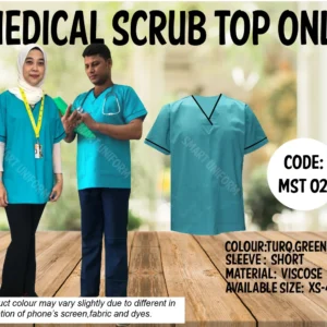 READY STOCK SCRUB TOP ONLY MST 021