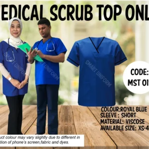 READY STOCK SCRUB TOP ONLY MST 018